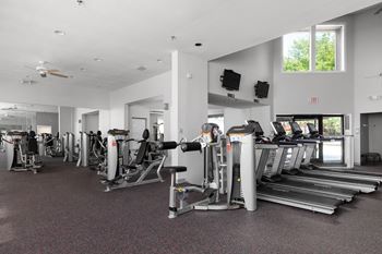 Two-level state-of-the-art fitness & cardio center with hoist roc-it equipment